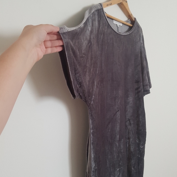 Melissa Nepton Grey Velvet Dress - Picture 5 of 6